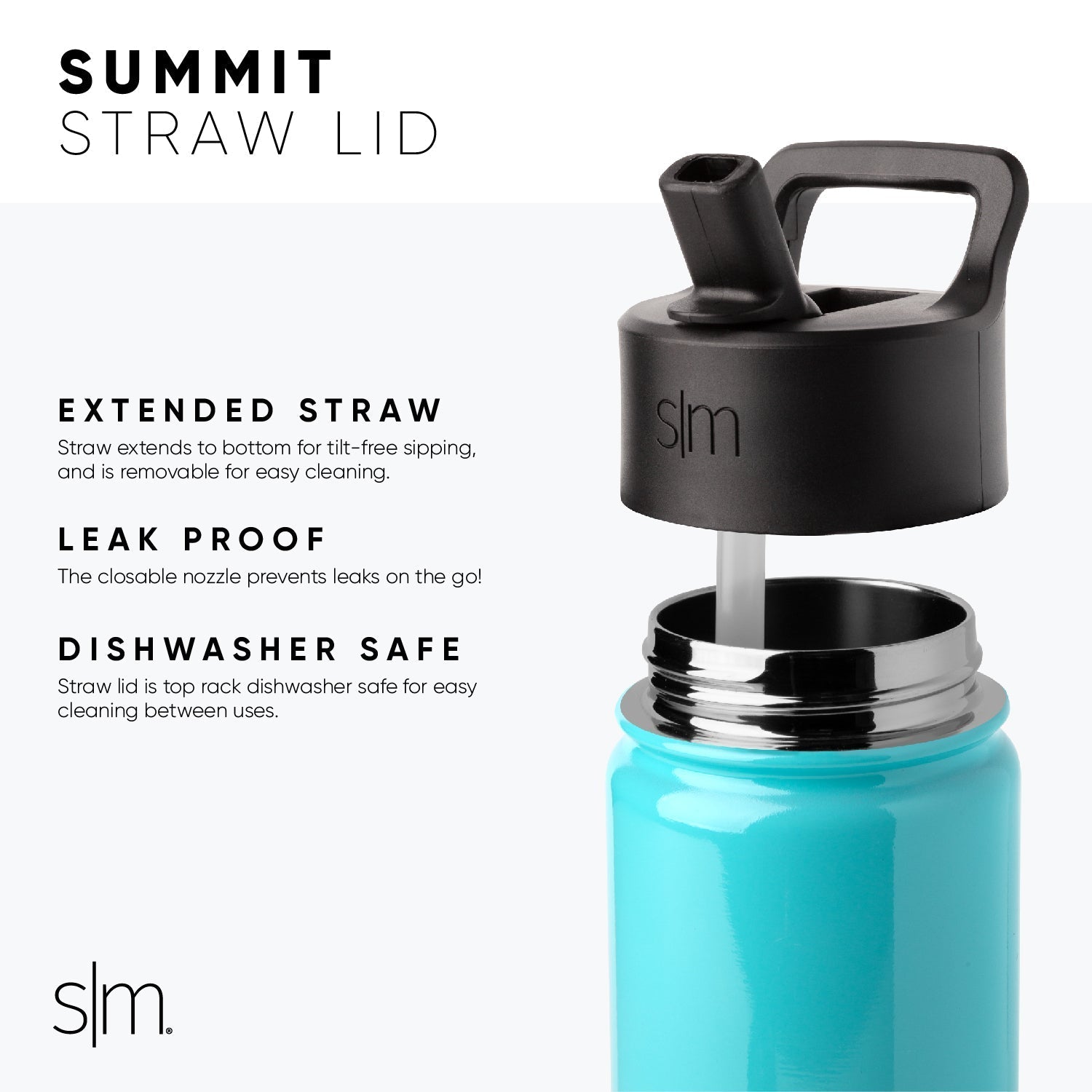 Summit Kids Water Bottle with Straw Lid - 18oz - SM