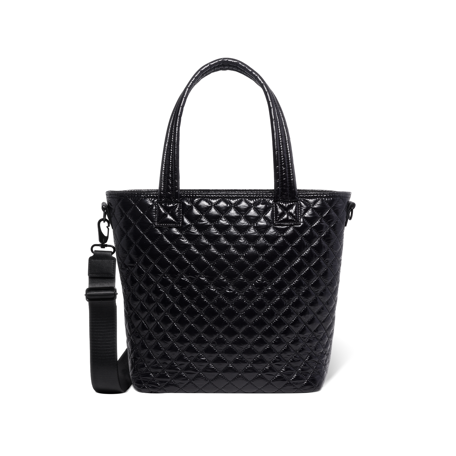 Harper Tote - Black Lacquer / Nylon