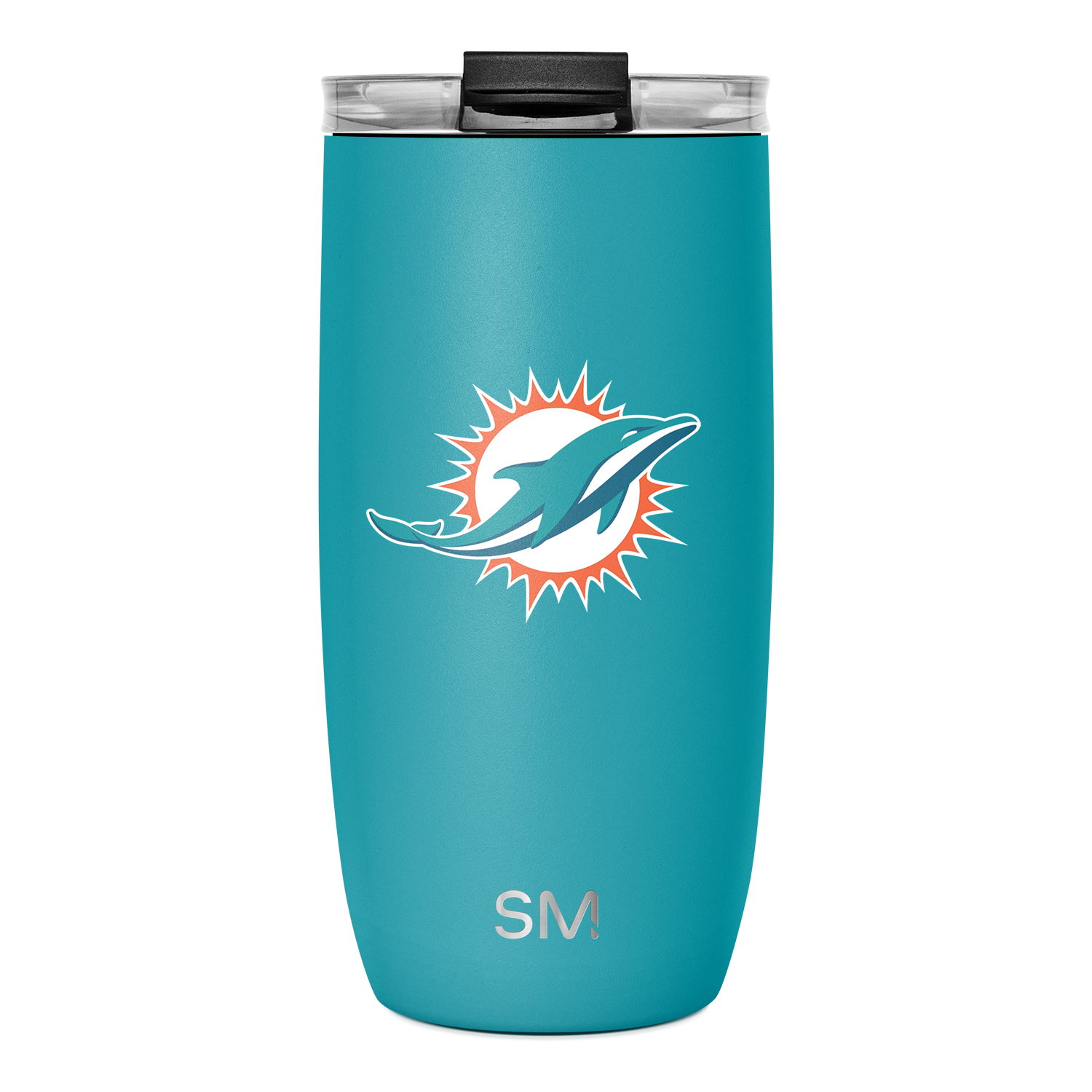 NFL Voyager Tumbler with Clear Flip Lid & Straw - Miami Dolphins