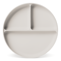 Parker Silicone Partitioned Plate - Almond Birch