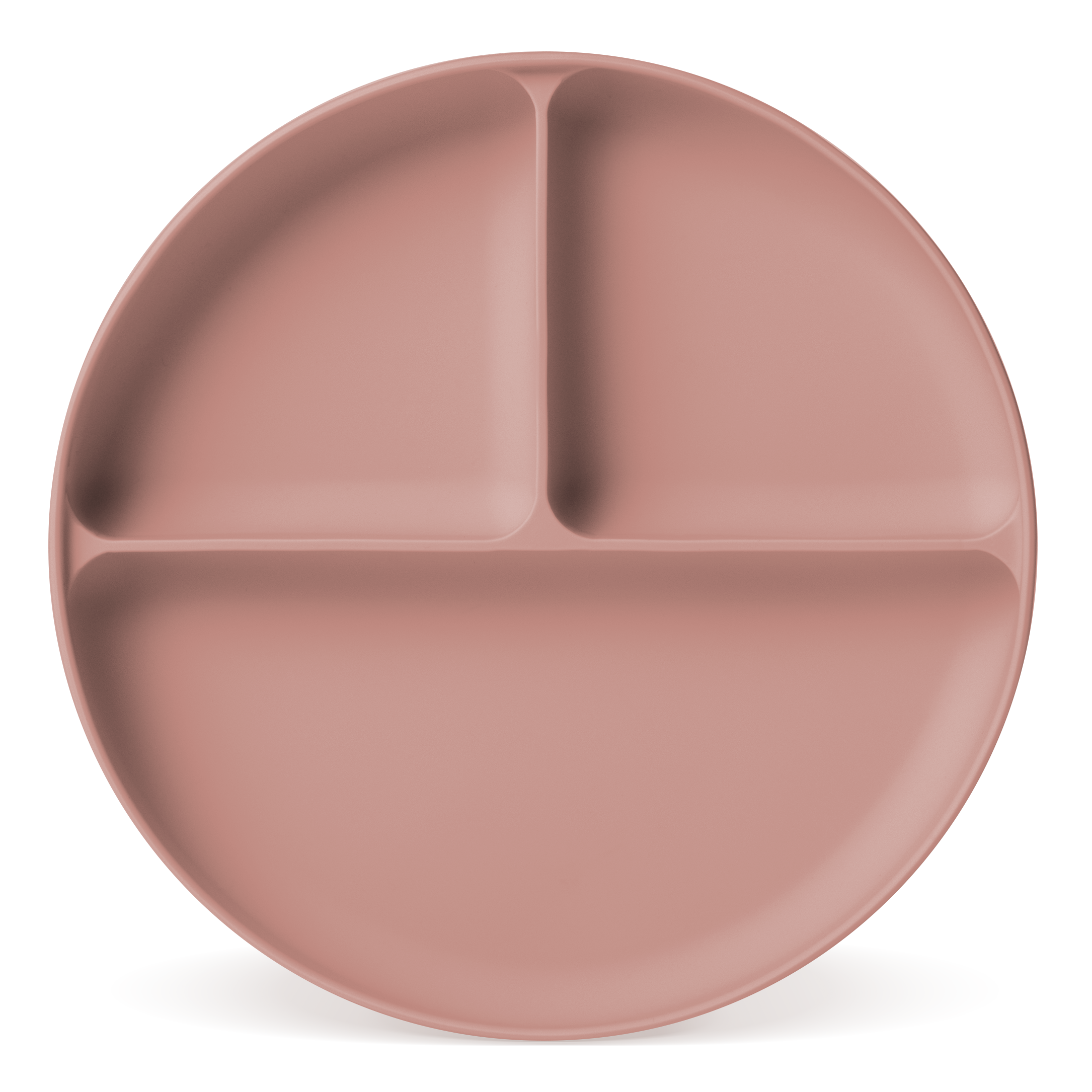 Parker Silicone Partitioned Plate - Mauve Me