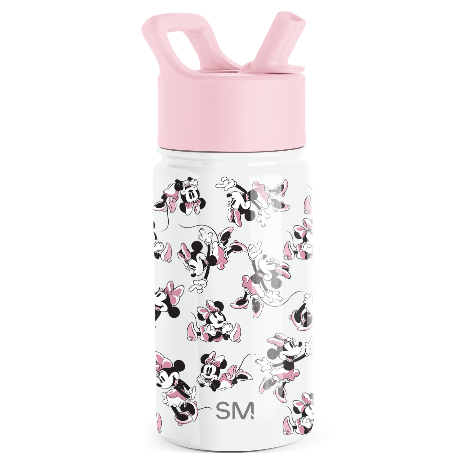 Summit Kids Water Bottle with Straw Lid - 14oz - Minnie Mouse Retro / Straw / SM