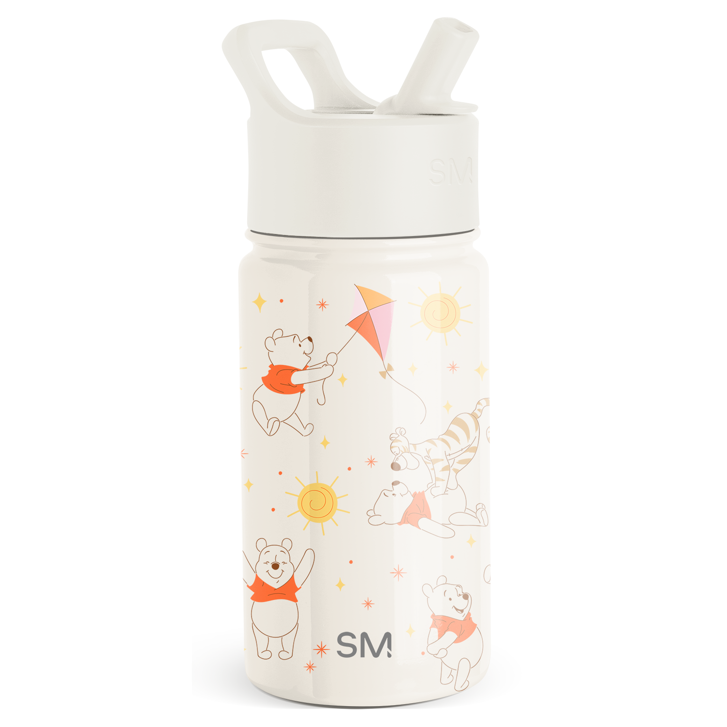 Summit Kids Water Bottle with Straw Lid - 14oz - Winnie the Pooh Life / Straw / SM