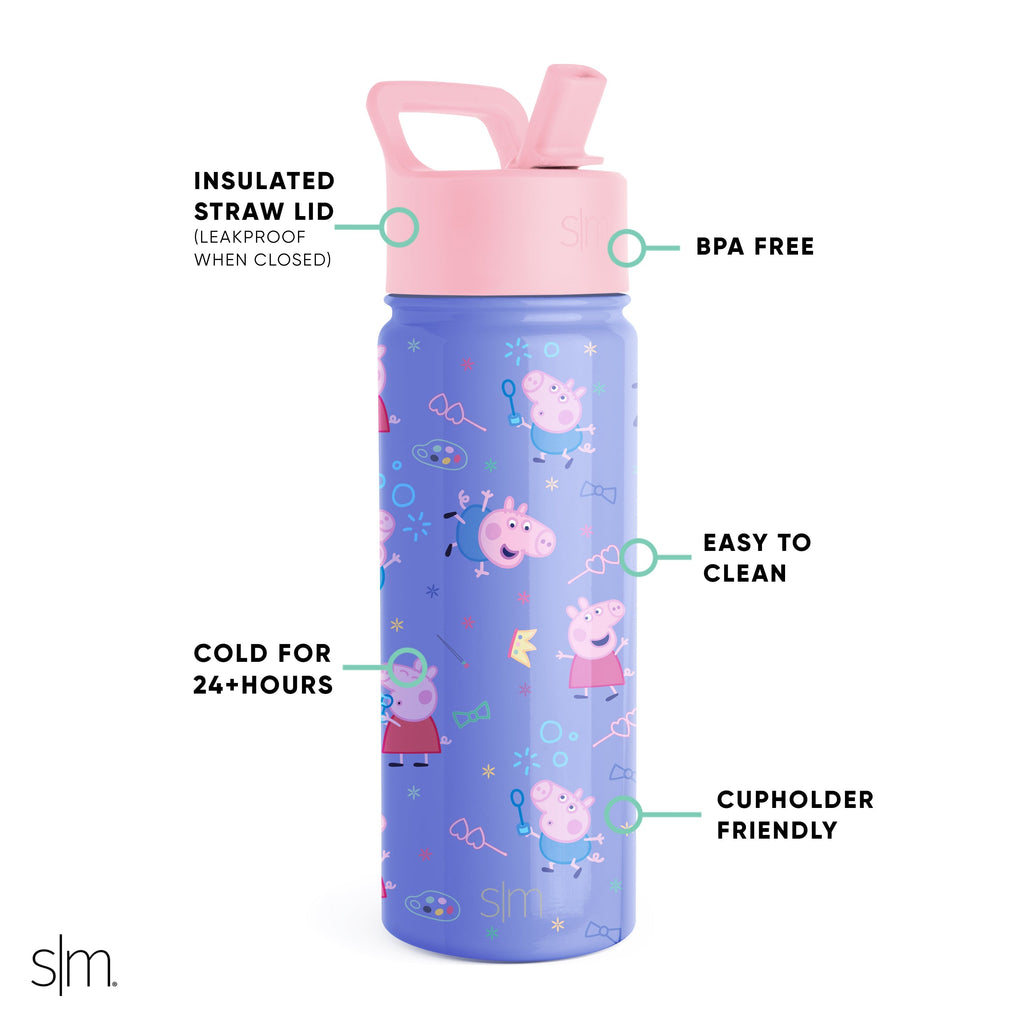 Summit Kids Water Bottle with Straw Lid - 18oz - SM