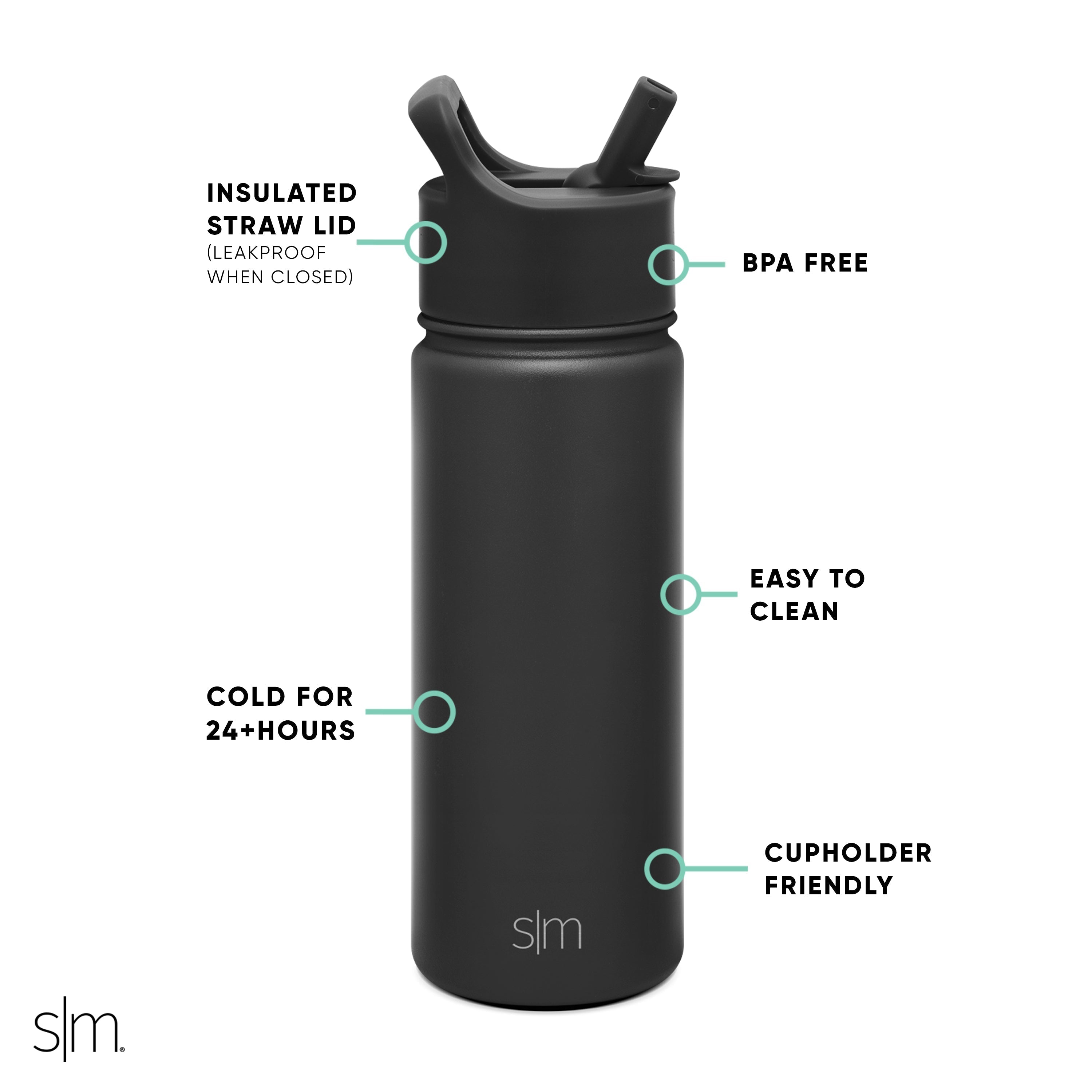 Summit Kids Water Bottle with Straw Lid - 18oz - SM