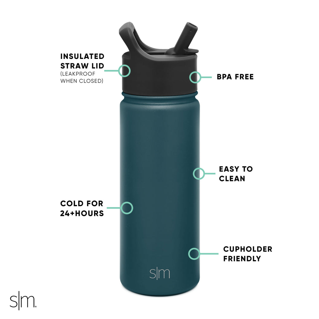 Summit Kids Water Bottle with Straw Lid - 18oz - SM