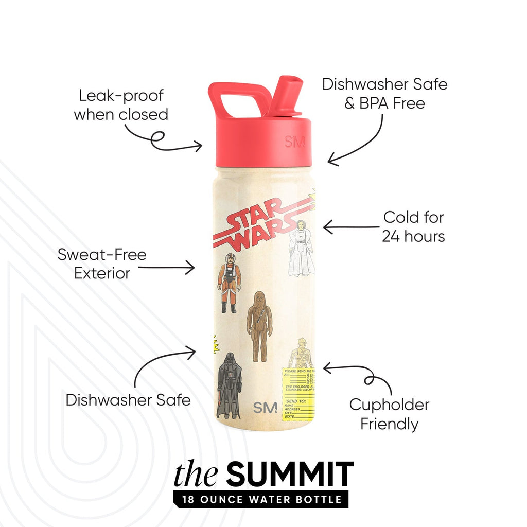 Summit Kids Water Bottle with Straw Lid - 18oz - SM