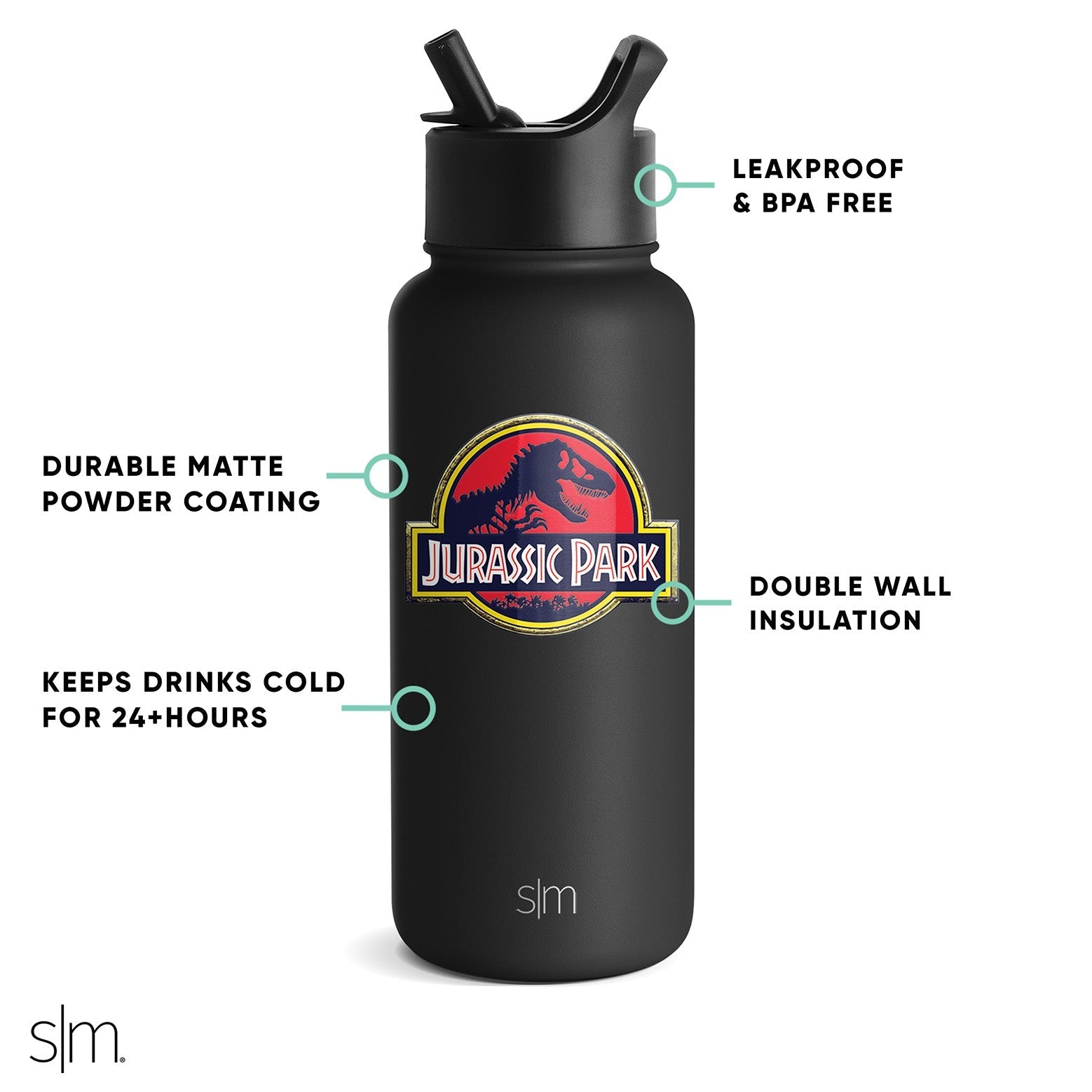 Summit Water Bottle with Straw Lid