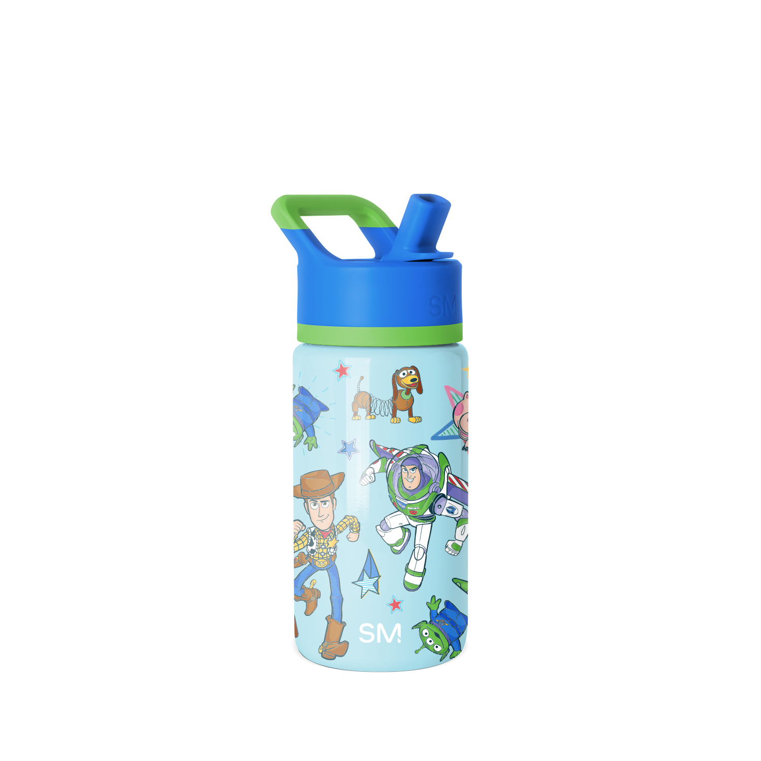Summit Kids Water Bottle with Straw Lid - 14oz - Buzz and Woody Adventures / Straw / SM2