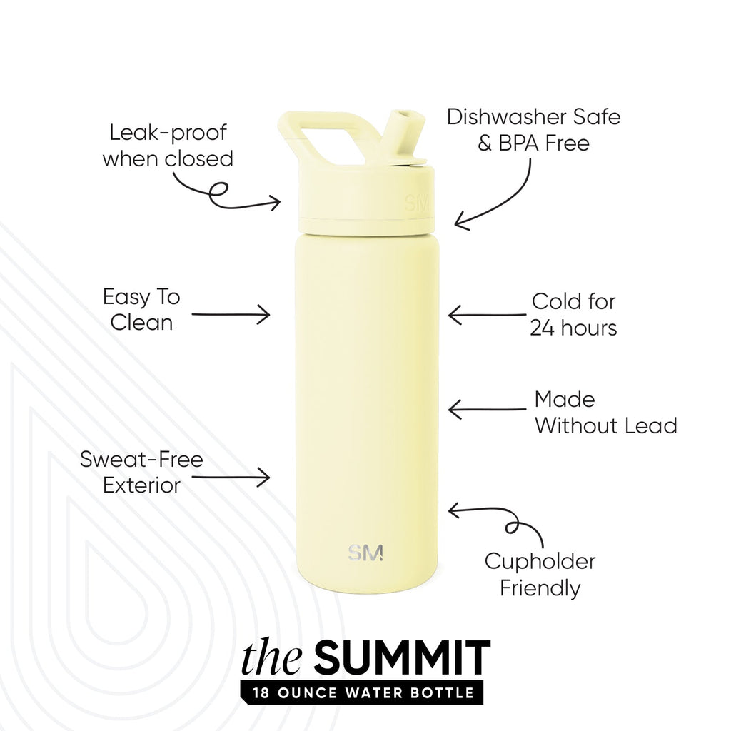 Summit Kids Water Bottle with Straw Lid - 18oz - SM2
