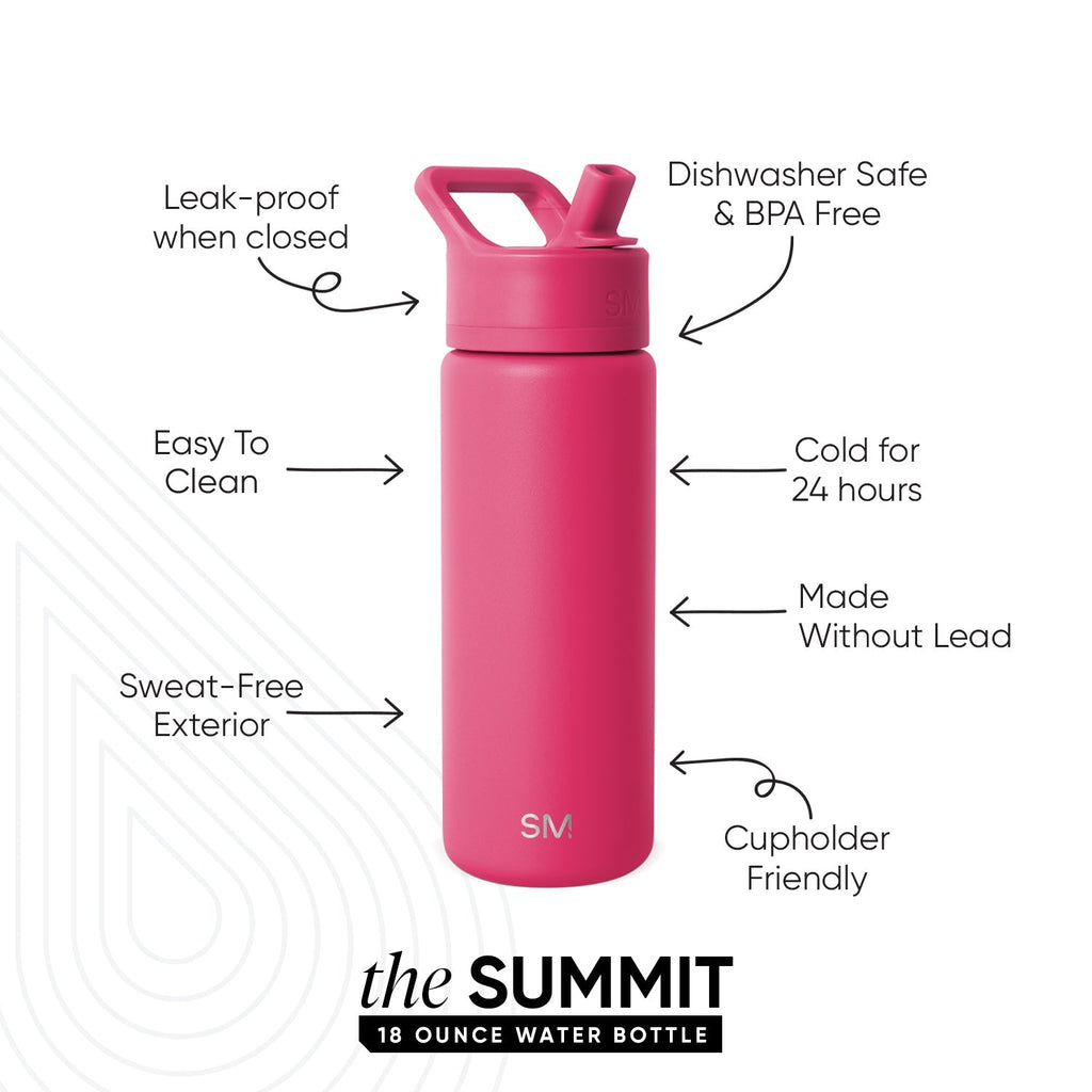 Summit Kids Water Bottle with Straw Lid - 18oz - SM2