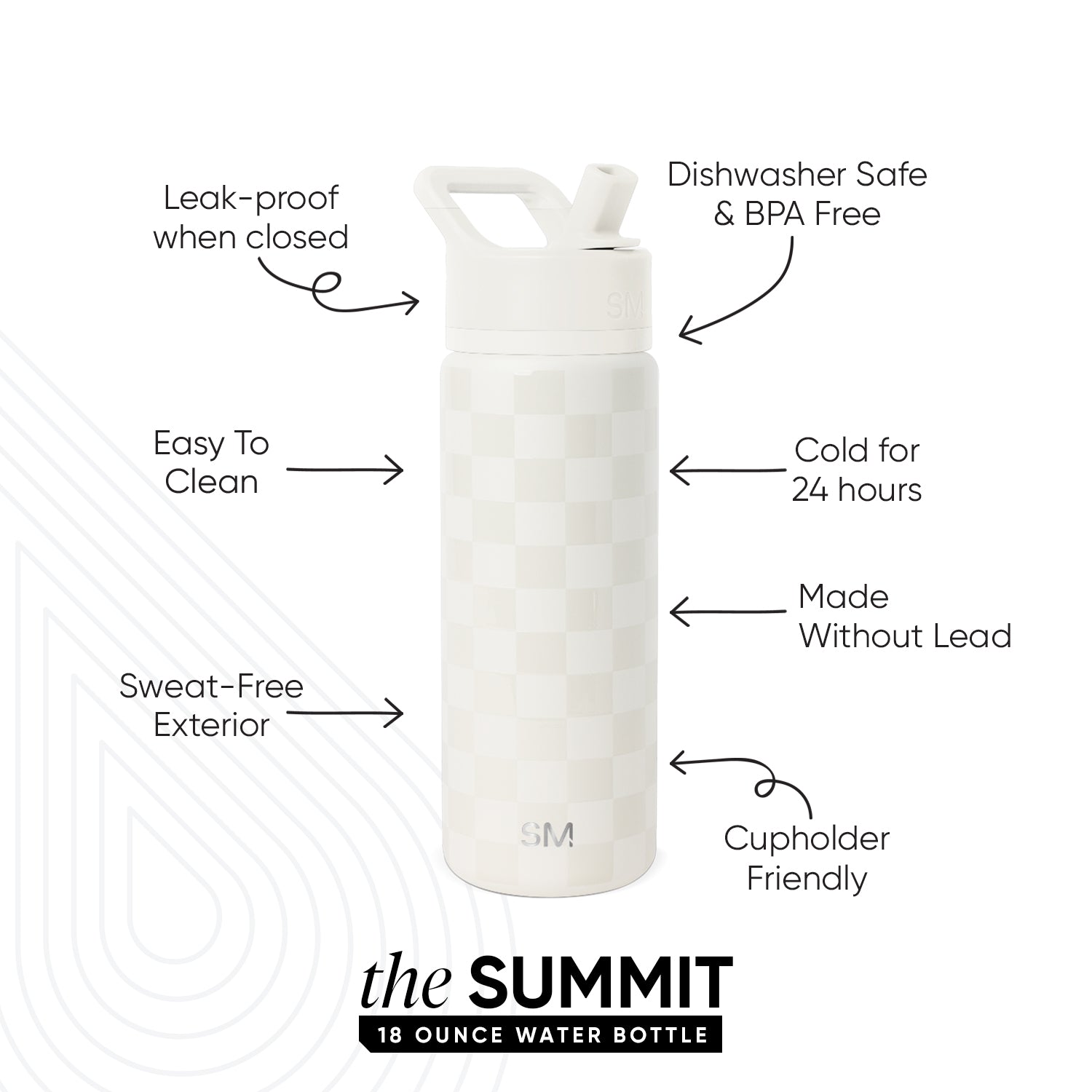 Summit Kids Water Bottle with Straw Lid - 18oz - SM2