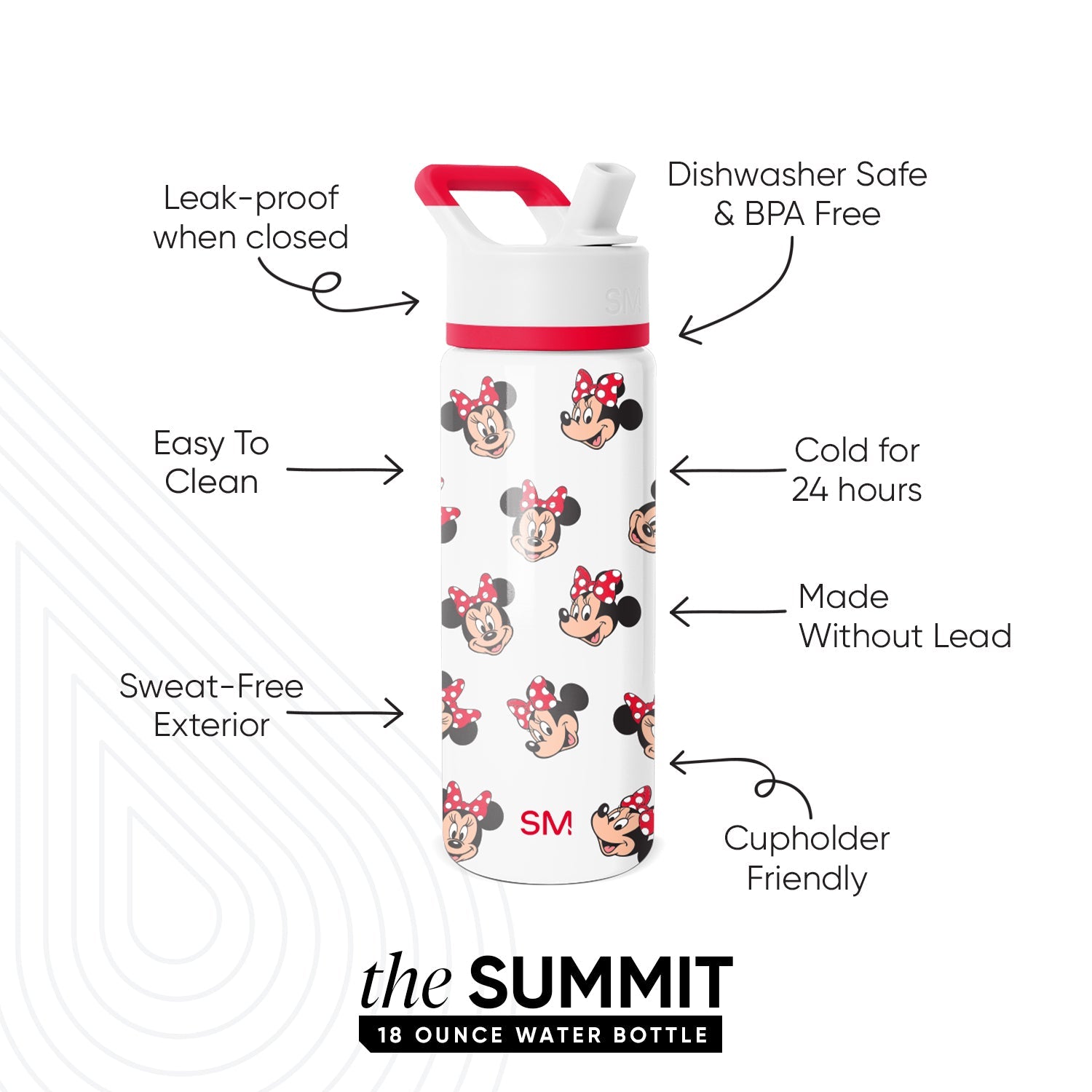 Summit Kids Water Bottle with Straw Lid - 18oz - SM2