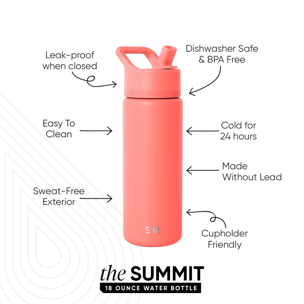 Summit Kids Water Bottle with Straw Lid - 18oz - SM2