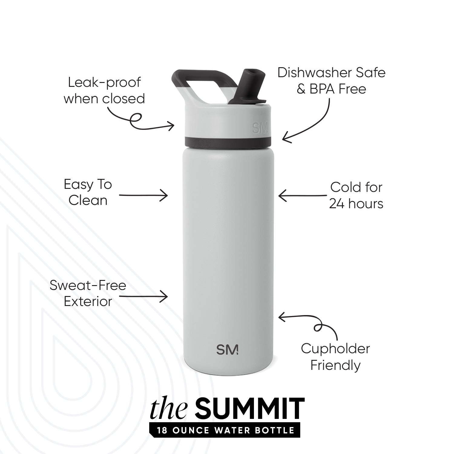 Summit Kids Water Bottle with Straw Lid - 18oz - SM2