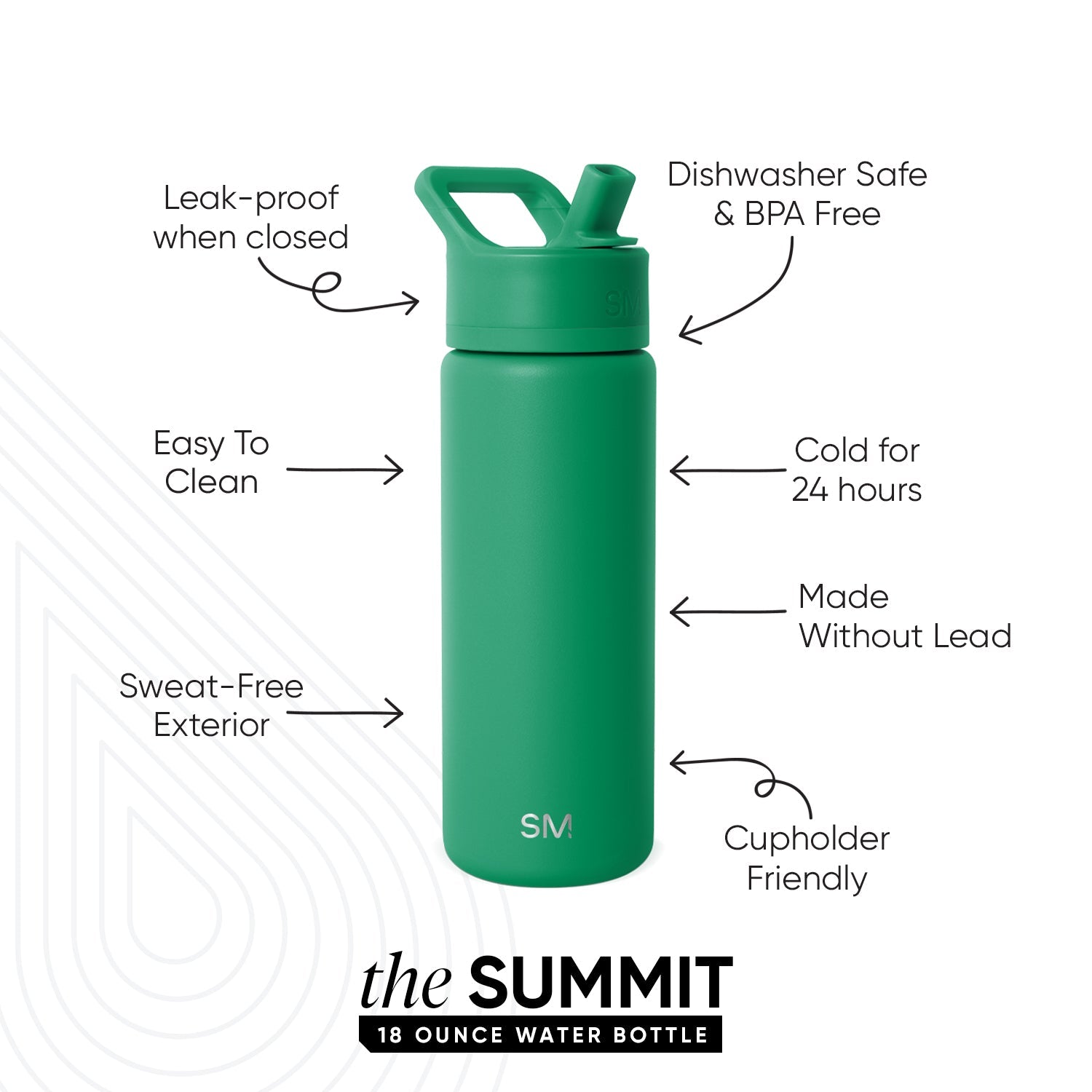 Summit Kids Water Bottle with Straw Lid - 18oz - SM2