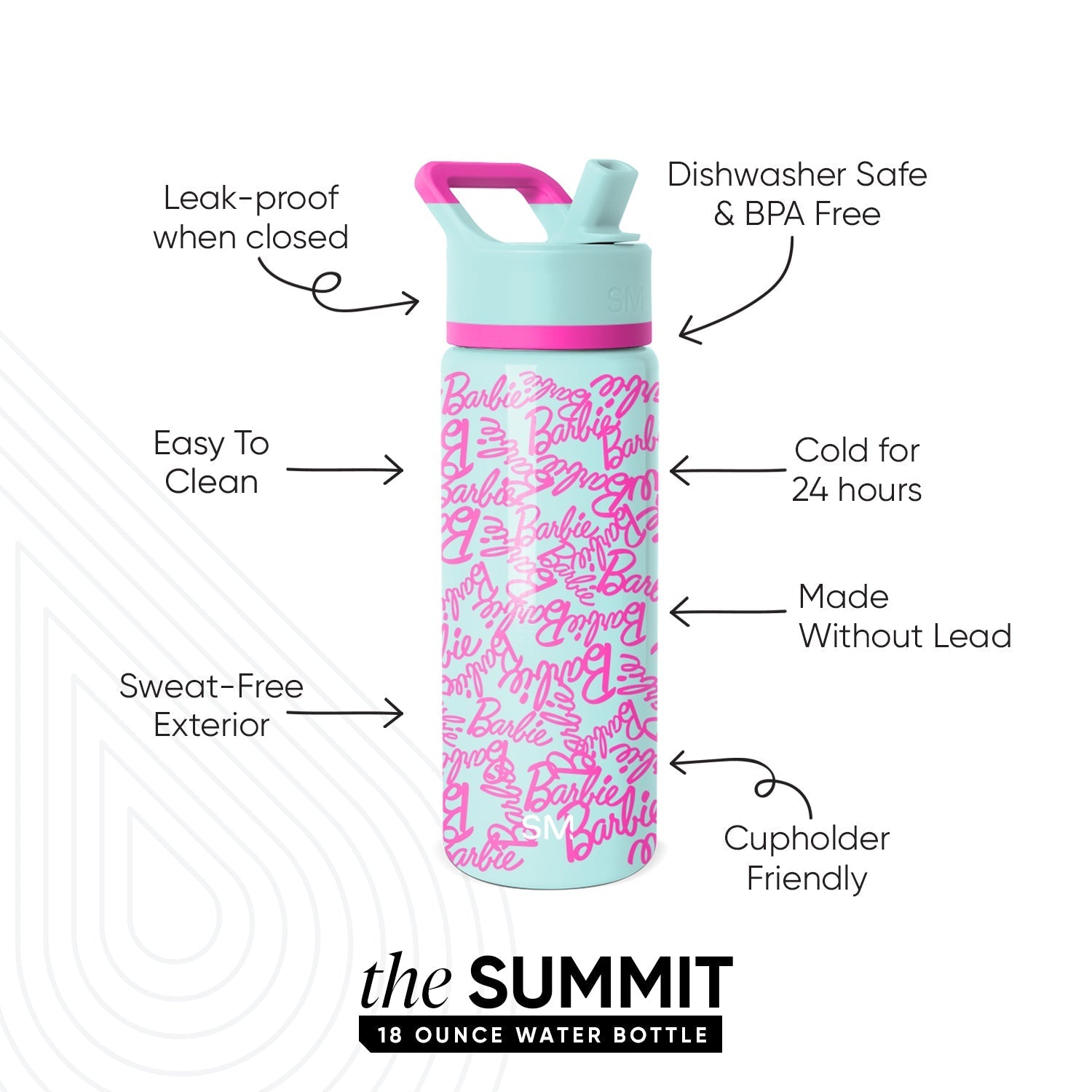 Summit Kids Water Bottle with Straw Lid - 18oz - SM2