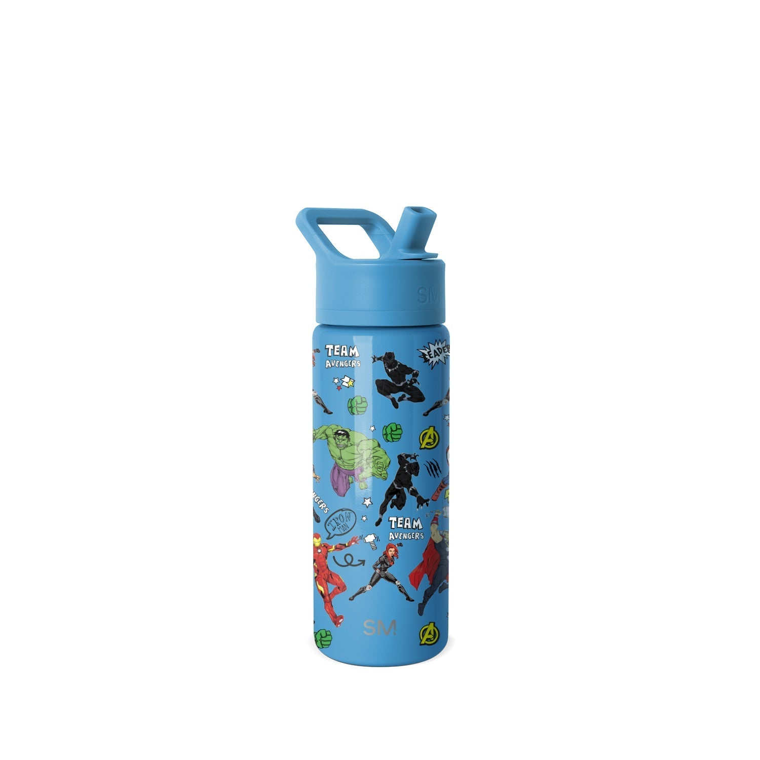 Summit Kids Water Bottle with Straw Lid - 18oz - SM2 - Avengers Heroes