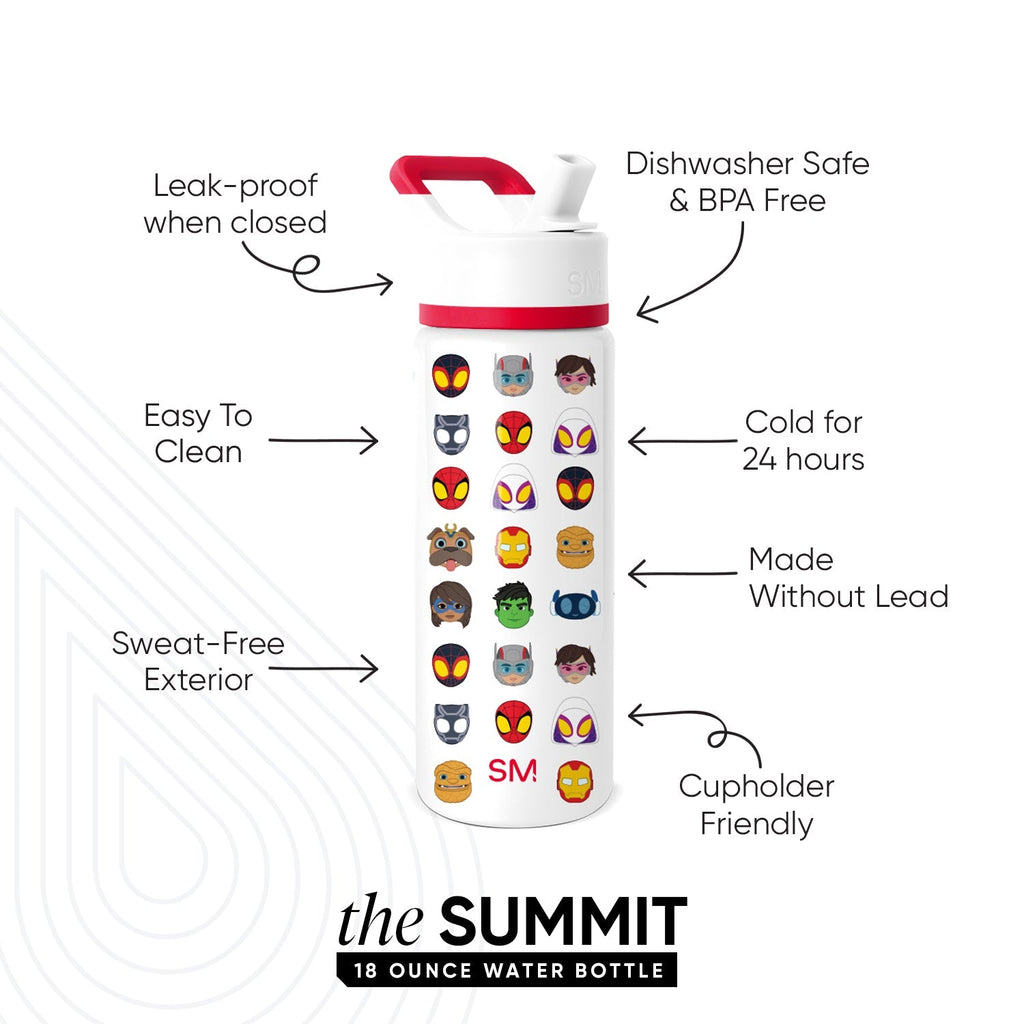 Summit Kids Water Bottle with Straw Lid - 18oz - SM2
