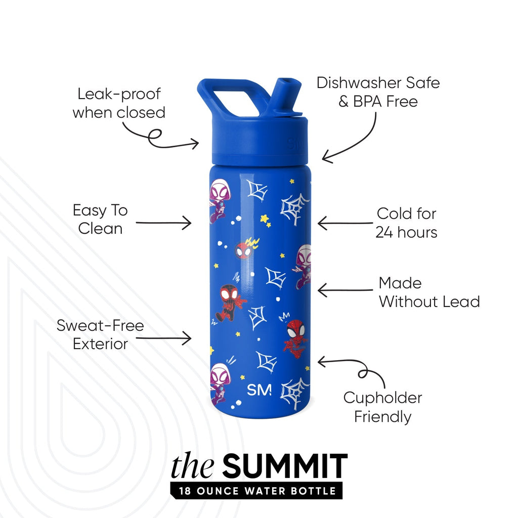 Summit Kids Water Bottle with Straw Lid - 18oz - SM2