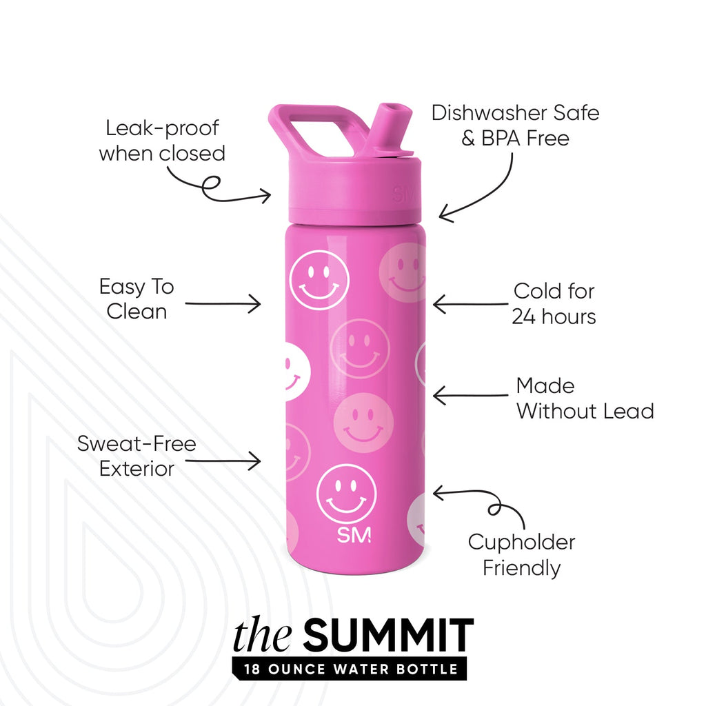 Summit Kids Water Bottle with Straw Lid - 18oz - SM2