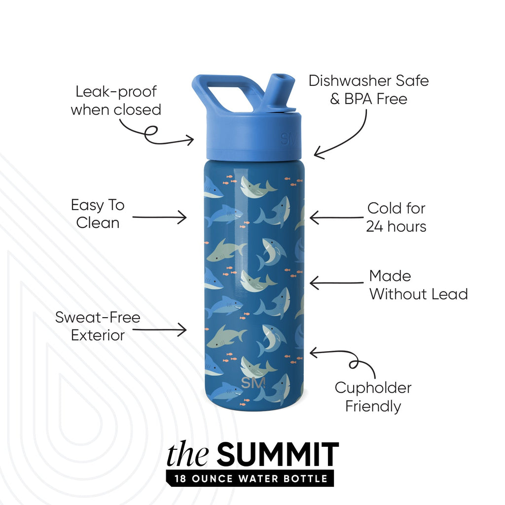 Summit Kids Water Bottle with Straw Lid - 18oz - SM2