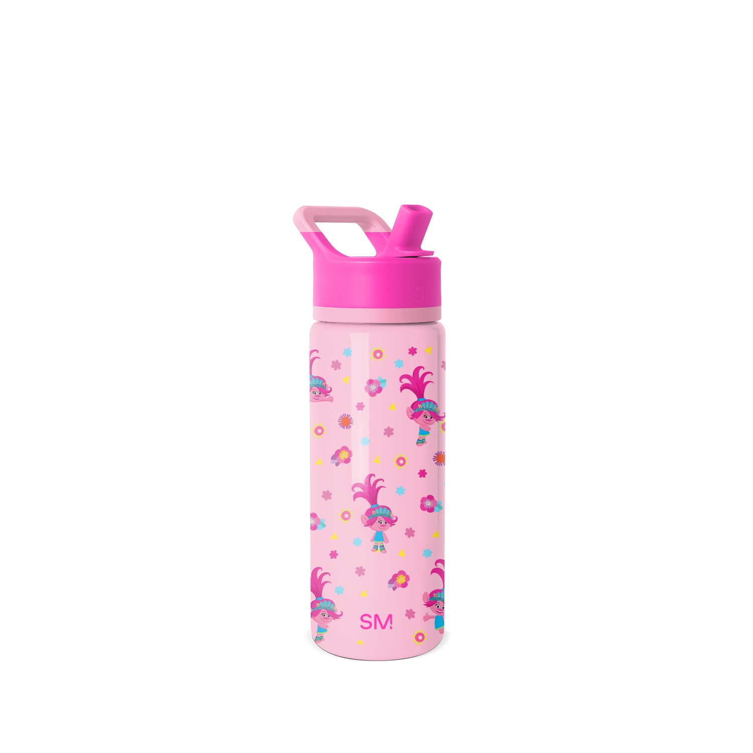 Summit Kids Water Bottle with Straw Lid - 18oz - SM2 - Trolls Poppy Mashup