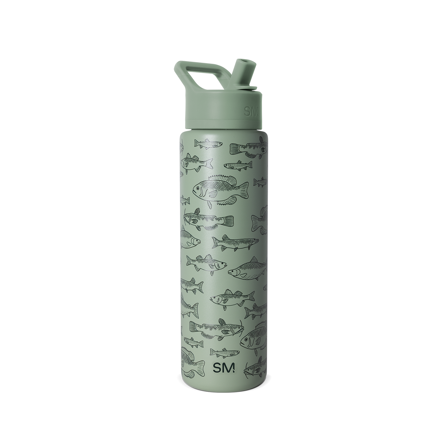 Summit Water Bottle with Straw Lid - 30oz / Fish On